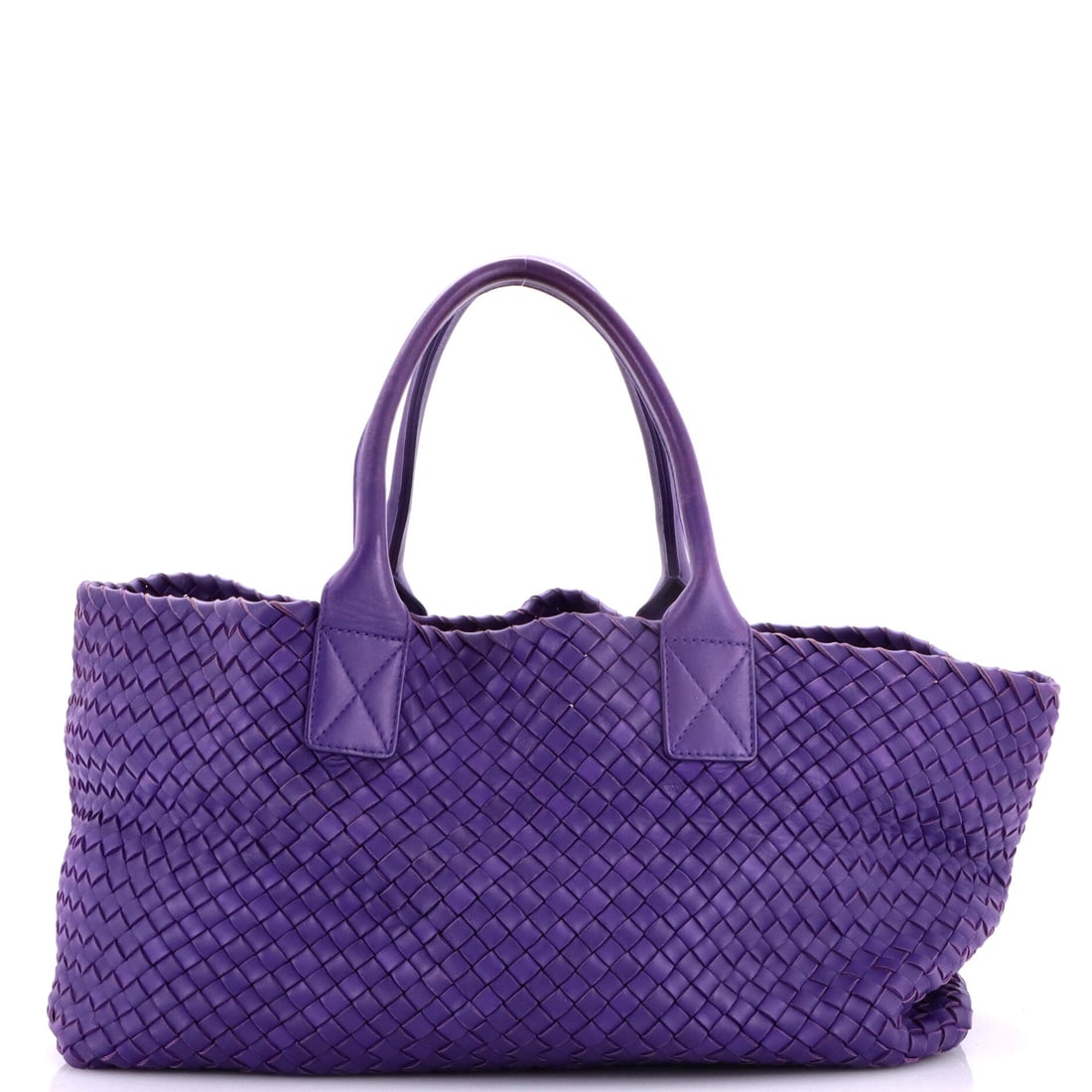 Bottega Veneta Cabat Tote Intrecciato Nappa: Intrecciato nappa, on a Bottega Veneta Cabat Tote. Bottega's fully woven, reversible tote, a pure showcase of the Intrecciato with no hardware to distract. Scale sits at 17"W x 13"H x 7"D, 7" handle d