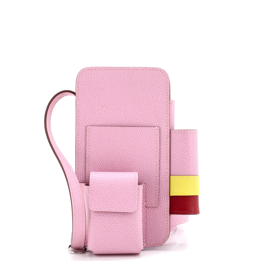 Hermes Hermesway Phone Case Crossbody Bag Epsom: The Hermesway Phone Case Crossbody Bag from Hermes, in Epsom. A compact crossbody on a slim strap. It carries at 3.5"W x 6.5"H x 1"D, 21.5" strap drop. Grade A - Pristine throughout. Maison de Beaubig
