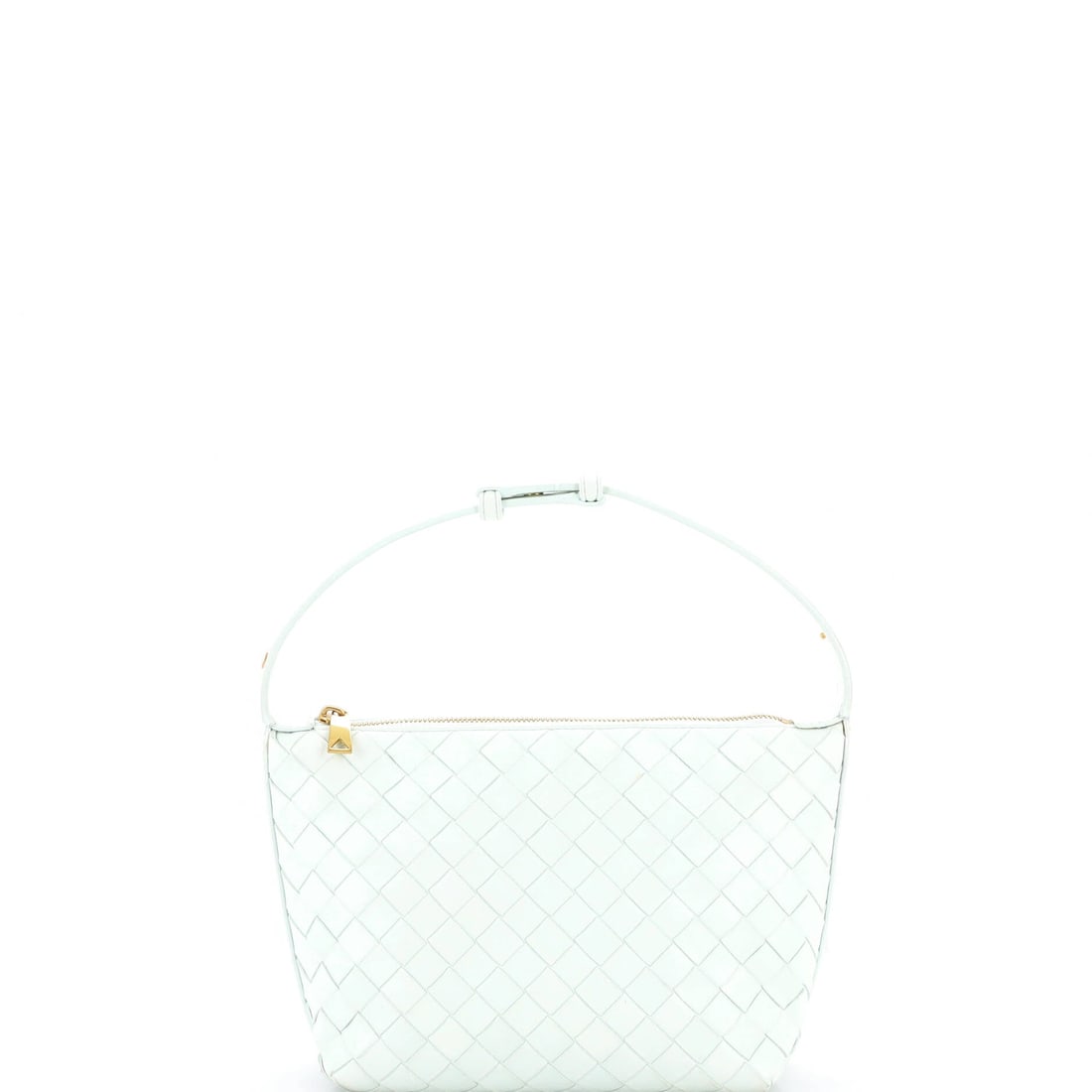 Bottega Veneta Wallace Shoulder Bag Intrecciato Nappa: Bottega Veneta Wallace Shoulder Bag. A structured shoulder bag with clean hardware and a confident, upright shape. Scale sits at 8"W x 7"H x 4"D. Grade C - Very Good throughout. Maison de Beaubigonne 