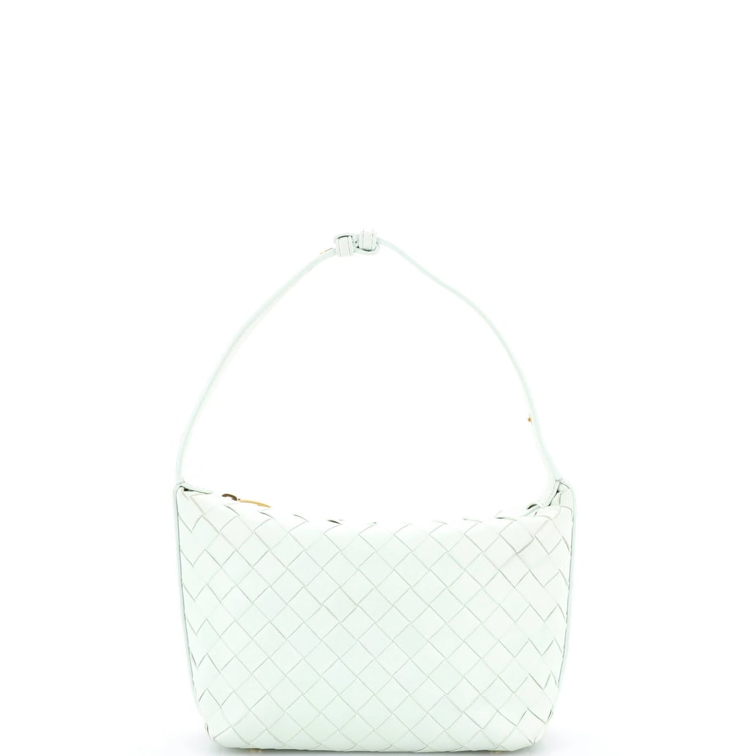 Bottega Veneta Wallace Shoulder Bag Intrecciato Nappa: Bottega Veneta Wallace Shoulder Bag, Intrecciato nappa. A structured shoulder bag with clean hardware and a confident, upright shape. Dimensions are 8"W x 6"H x 4"D. Shows as Grade C - Very Good. Mais