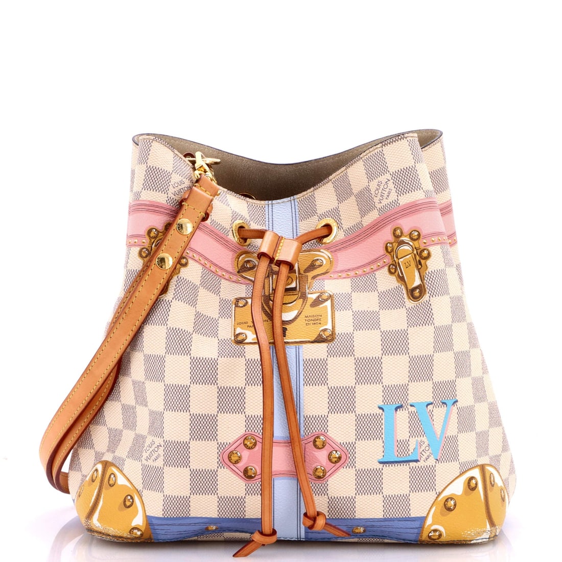 Louis Vuitton NeoNoe Handbag Limited Edition Damier Summer Trunks (1 of 9)