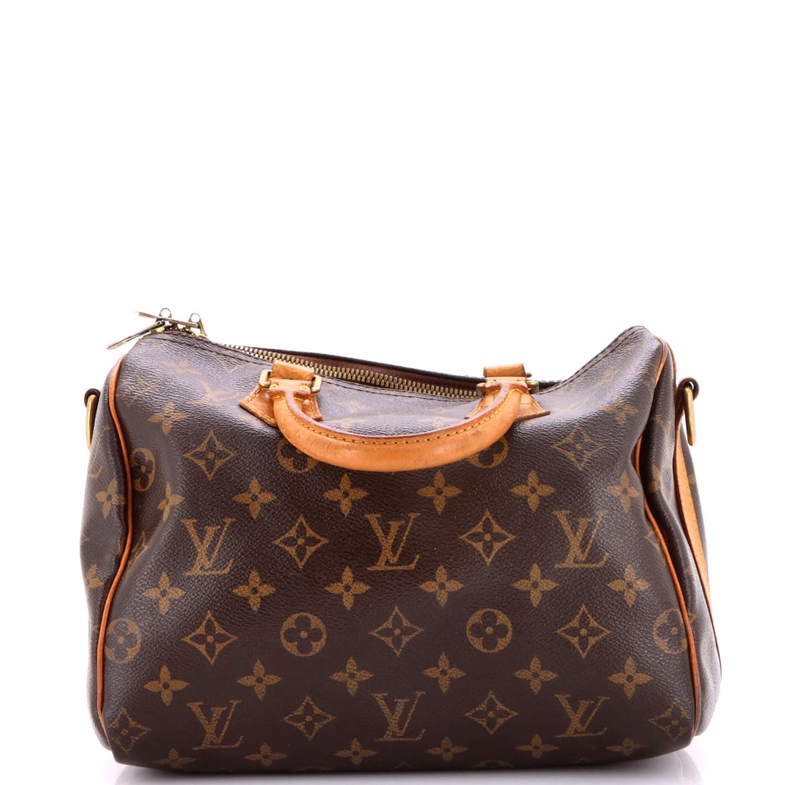 Louis Vuitton Speedy Bandouliere Bag Monogram Canvas: The Louis Vuitton Speedy Bandouliere Bag. The Bandouliere update adds an adjustable strap, turning the classic hand-carry into a hands-free city bag. It measures 10"W x 7.5"H x 6"D, 3" handle drop and