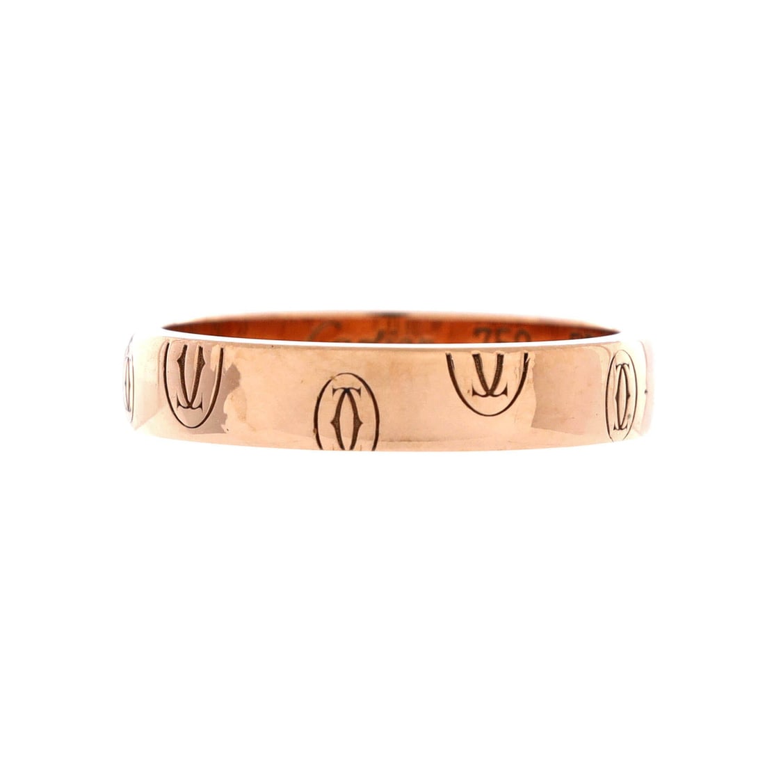 Cartier Logo de Cartier Wedding Band Ring 18K Rose Gold