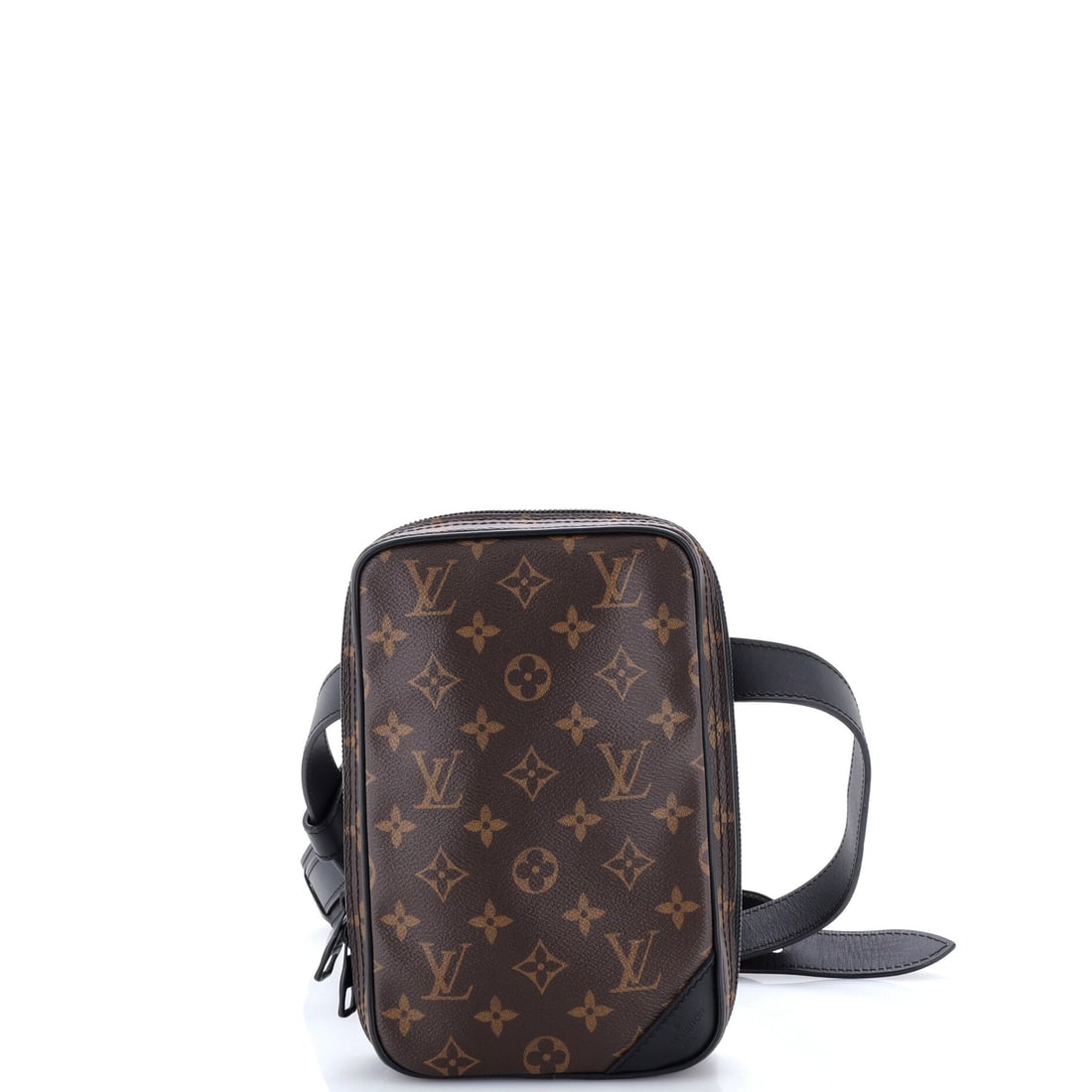 Louis Vuitton Solar Ray Utility Side Bag Monogram Canvas: From the Solar Ray capsule, a utility side bag cut narrow and tall at 6"W x 9"H x 2"D, worn tight against the ribs on a 10-14" strap or clipped onto a larger piece. Monogram canvas with hardware detai