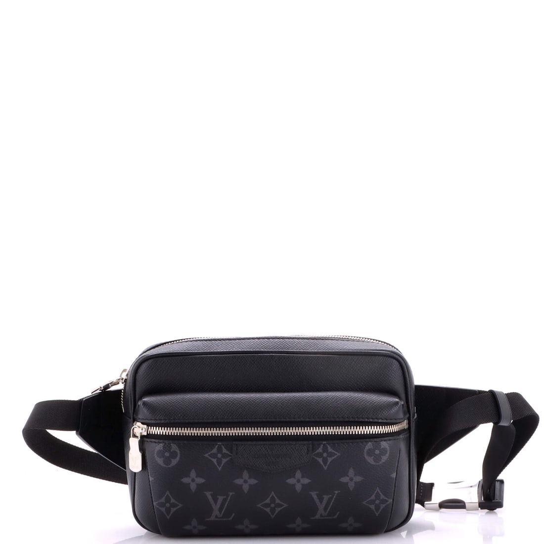 Louis Vuitton Outdoor BumBag Monogram Taigarama: Taigarama puts the Monogram onto grained leather rather than coated canvas, which is why the Outdoor line wears harder than it looks. This BumBag runs 9"W x 6"H x 2"D with a strap adjustable from 12 t