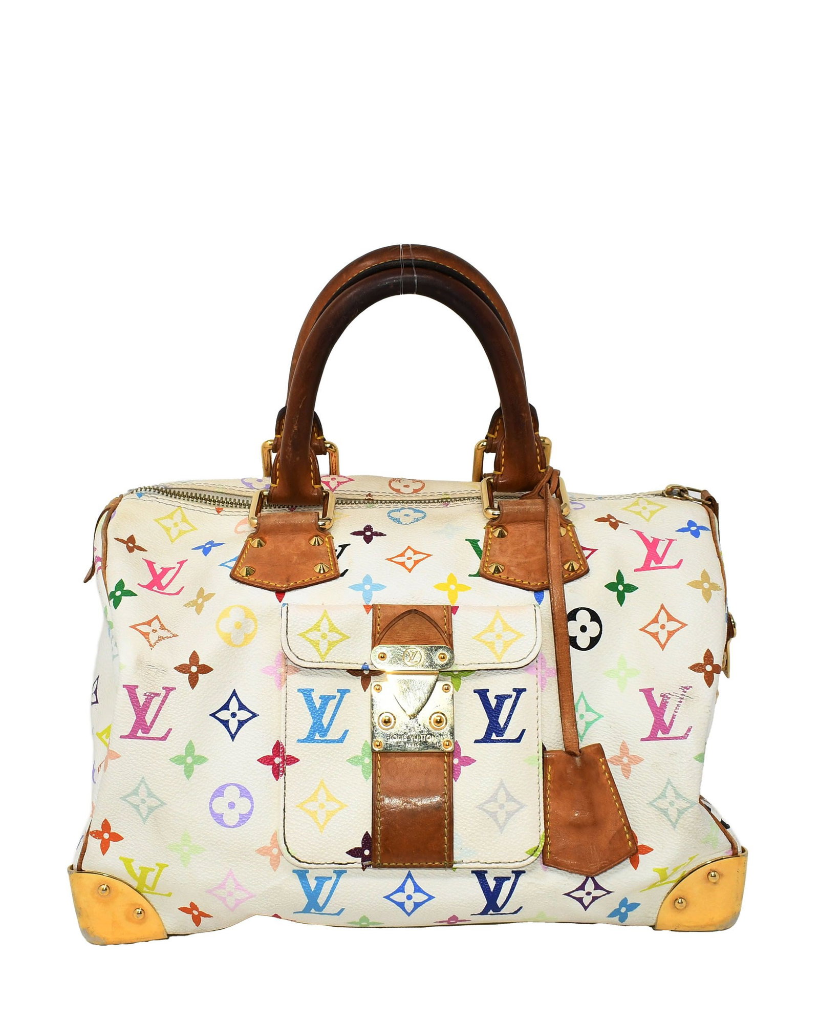Louis Vuitton Speedy 30, Monogram Multicolor Takashi Murakami: Pop-art energy, but make it collectible. This Multicolor Speedy in size 30 is a playful nod to the Murakami era-bright, bold, and instantly recognisable across a room. A standout piece when your outfi
