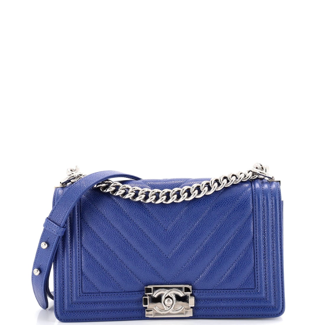 Chanel Boy Flap Bag Chevron Caviar (1 of 7)