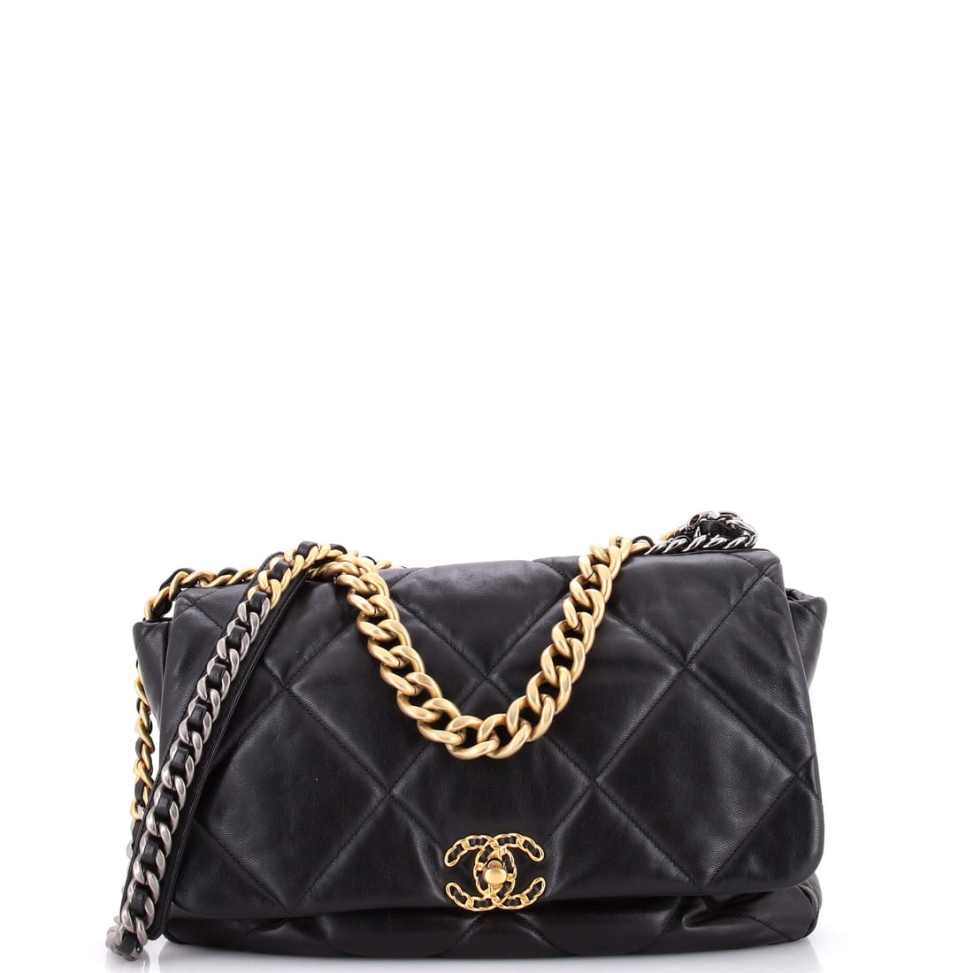 Chanel 19 Flap Bag Quilted Leather