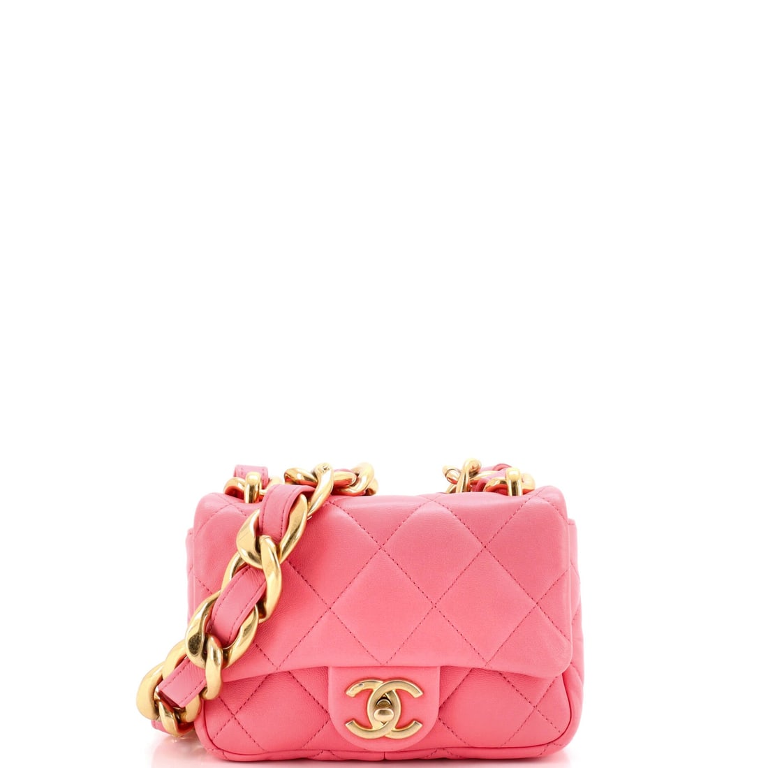 Chanel Funky Town Flap Bag Quilted Lambskin: Chanel Funky Town flap in quilted lambskin, from a capsule built around heavier surface treatment. Capsule flaps like this were produced for one season, which fixes availability permanently. Scale her