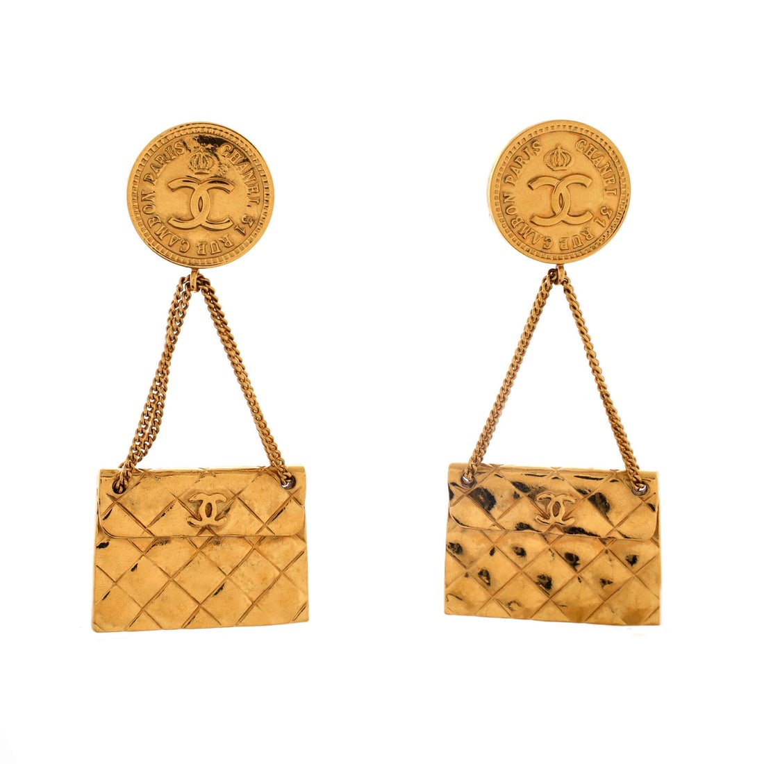 Chanel 31 Rue Cambon Flap Bag Clip-On Earrings Metal (1 of 3)