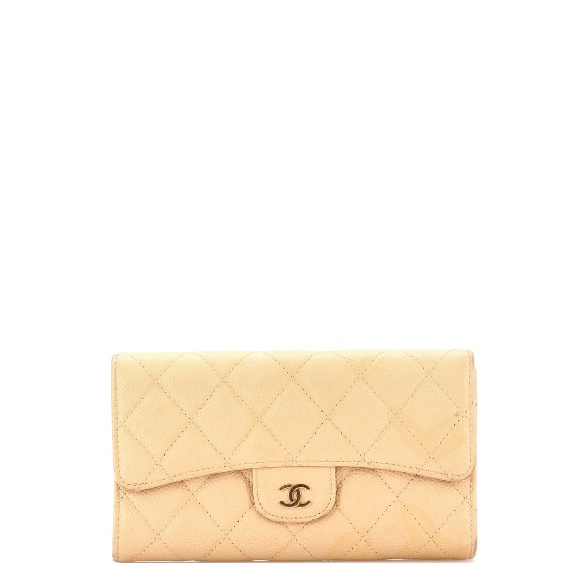 Chanel CC Gusset Classic Flap Wallet Quilted Caviar: Most rotations have room for one wallet that can double as a slim carry, and this quilted caviar flap style fills that slot at 7 in wide x 4 in high x 1 in deep. The CC clasp anchors the front, so not