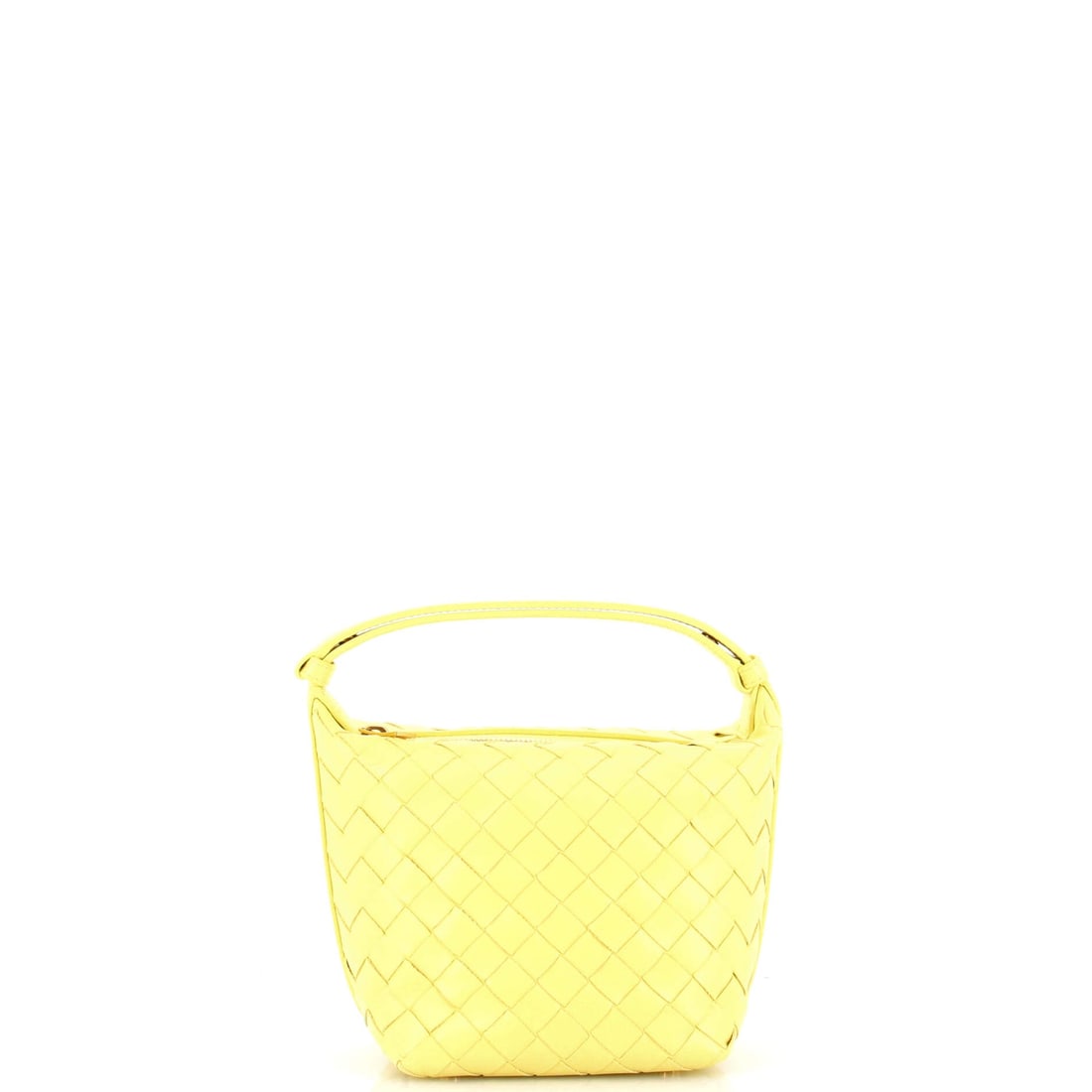 Bottega Veneta Wallace Shoulder Bag Intrecciato Nappa: Wallace separates from Bottega's flatter shoulder bags on depth, running 4 in deep behind a 7 in wide x 6 in high face. That volume lets the Intrecciato nappa curve across the body, giving the weave a