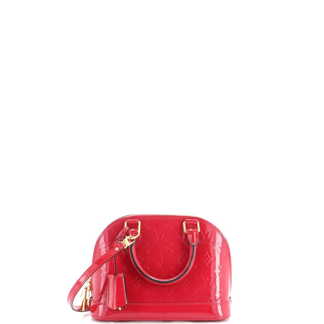 Louis Vuitton Alma Handbag Monogram Vernis: Buyers tracking this line pay closest attention to the small formats, and 9 in wide, 7 in high and 4.5 in deep is the one that gets cross-body use out of a structured bag. Maison grade: Grade C - Very