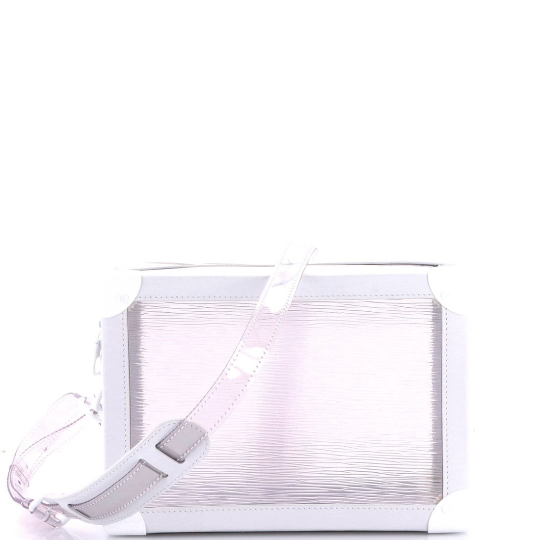 Louis Vuitton Soft Trunk Bag Limited Edition Epi Plage PVC: Limited edition runs of the Soft Trunk are the ones followers of the line watch, and this Epi Plage PVC version is one of them. The trunk shape holds at 9.5 in wide x 7 in high x 4 in deep, deep