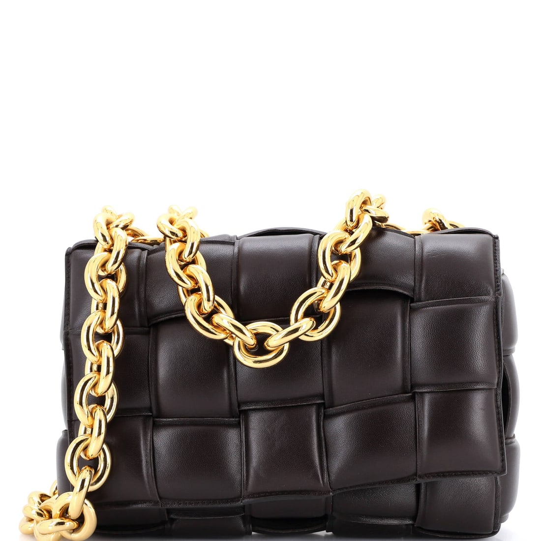 Bottega Veneta Cassette Chain Crossbody Bag Padded Maxi Intrecciato Leather (1 of 6)