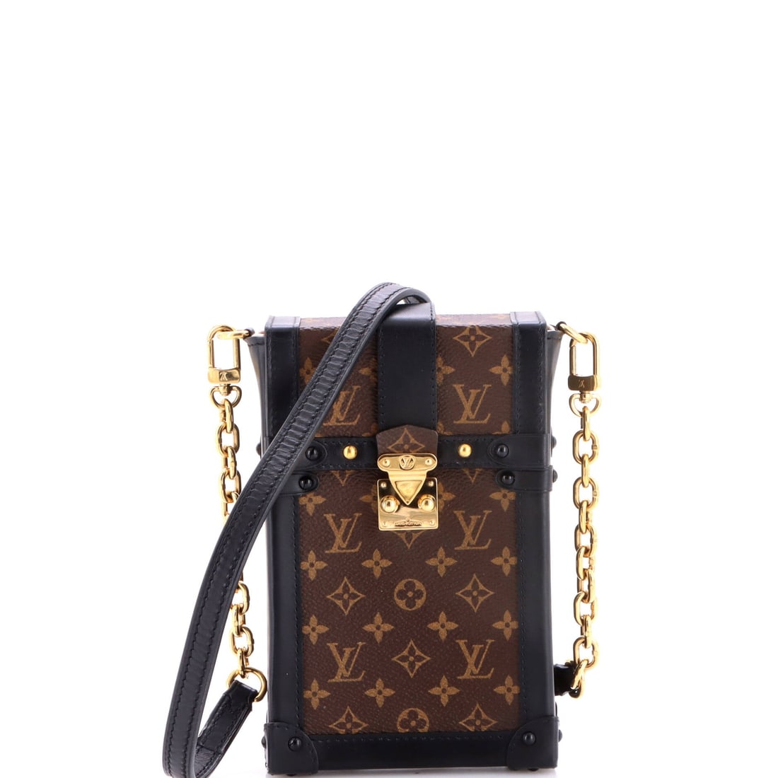 Louis Vuitton Vertical Trunk Pochette Monogram Canvas (1 of 8)