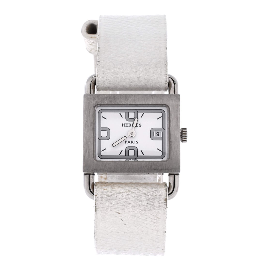 Hermes Barenia Quartz Watch Stainless Steel and Leather (1 of 4)