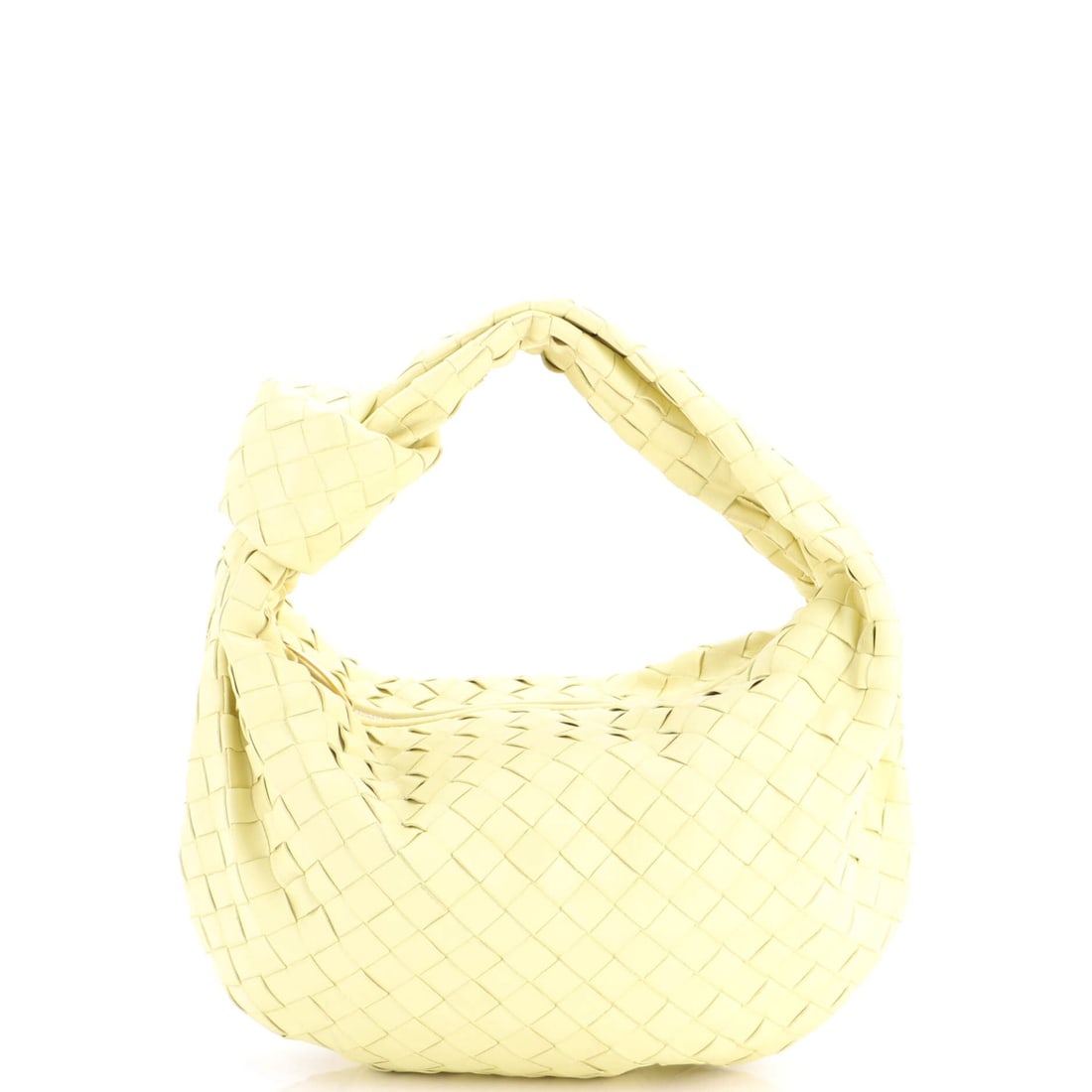 Bottega Veneta BV Jodie Hobo Intrecciato Nappa: BV's hobo cut gains real capacity in this size, 13 in wide by 8.5 in high by 3 in deep, and it does so with no frame and no base panel. At a 6 in handle drop the bag rides easily at the side, close in