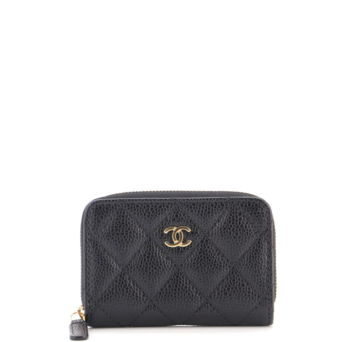Chanel CC Zip Coin Purse Quilted Caviar (1 of 7)