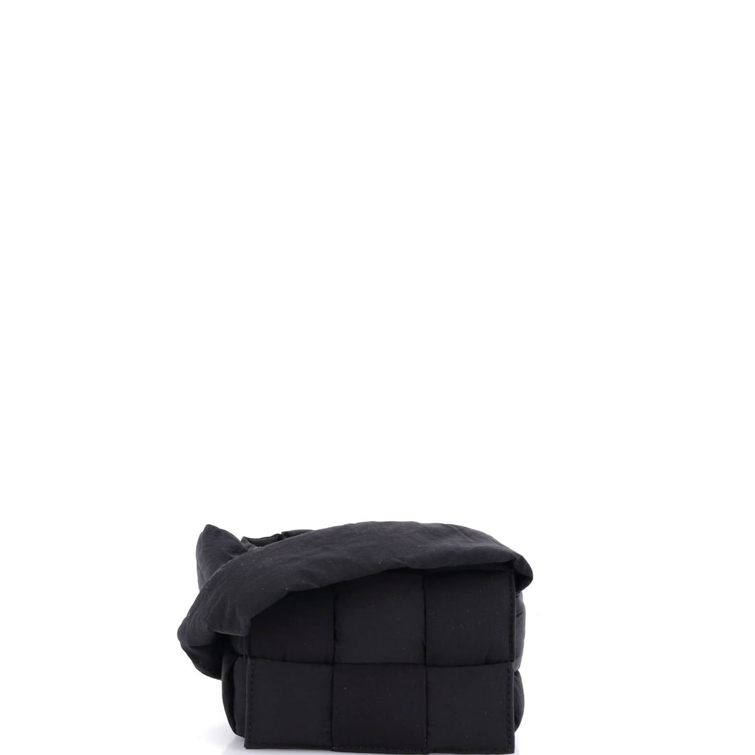 Bottega Veneta Cassette Crossbody Bag Maxi Intrecciato Nylon: One zip along the top edge is the whole opening on this Cassette, which leaves the woven nylon face uninterrupted. Built at 5 in wide x 3.5 in high x 1.5 in deep, it carries a phone, a couple of cards