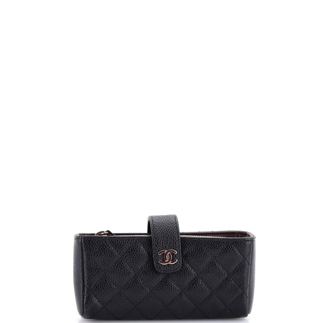 Chanel Chain Phone Holder Crossbody Bag Quilted Lambskin: Built to carry a phone and little else, this holder leaves a handset reachable on a 27 in strap drop. Quilted lambskin brings the softer hand of Chanel's two main leathers, which shows in the way the 