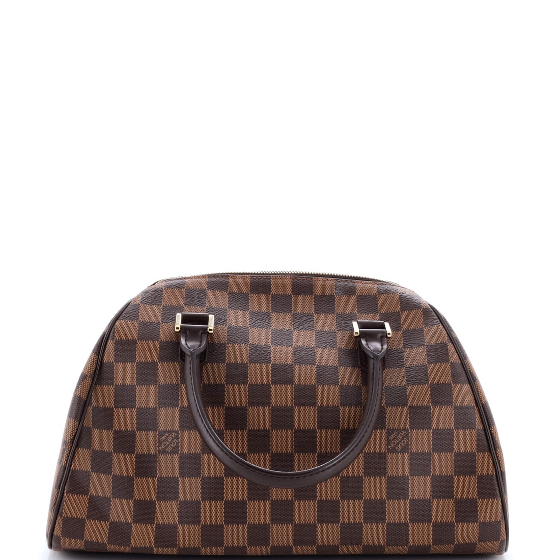 Louis Vuitton Ribera Handbag Damier: Ribera is the Damier bag that behaves like a small piece of luggage, holding its dome whether packed or empty. At 13 in wide, 8 in high and 7.5 in deep it clears the volume most shoulder bags cannot, 