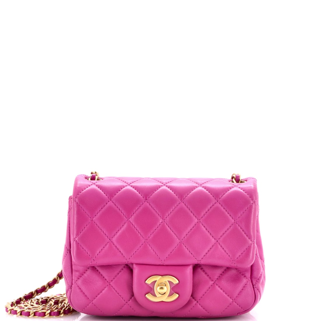 Chanel Pearl Crush Square Flap Bag Quilted Lambskin (1 of 8)