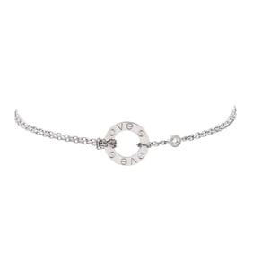 Cartier 2 Diamonds Love Bracelet 18K White Gold with Diamonds
