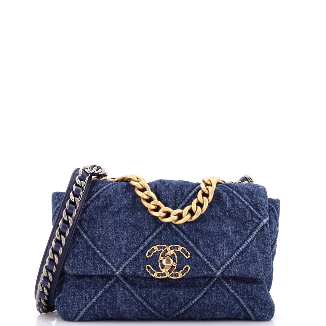 Chanel 19 Flap Bag Quilted Denim (1 of 6)