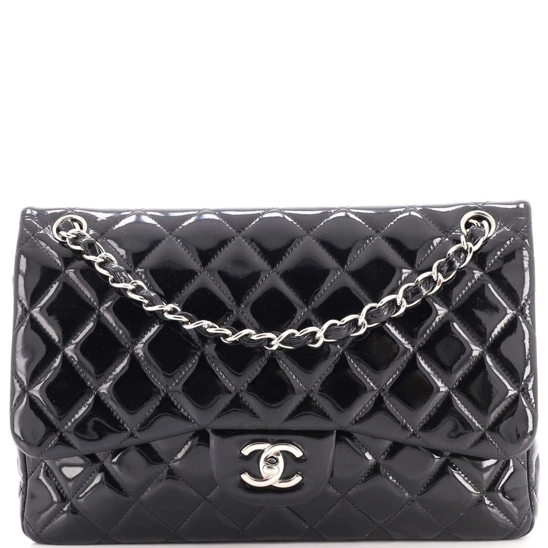 Chanel Classic Double Flap Bag Quilted Patent (1 of 7)