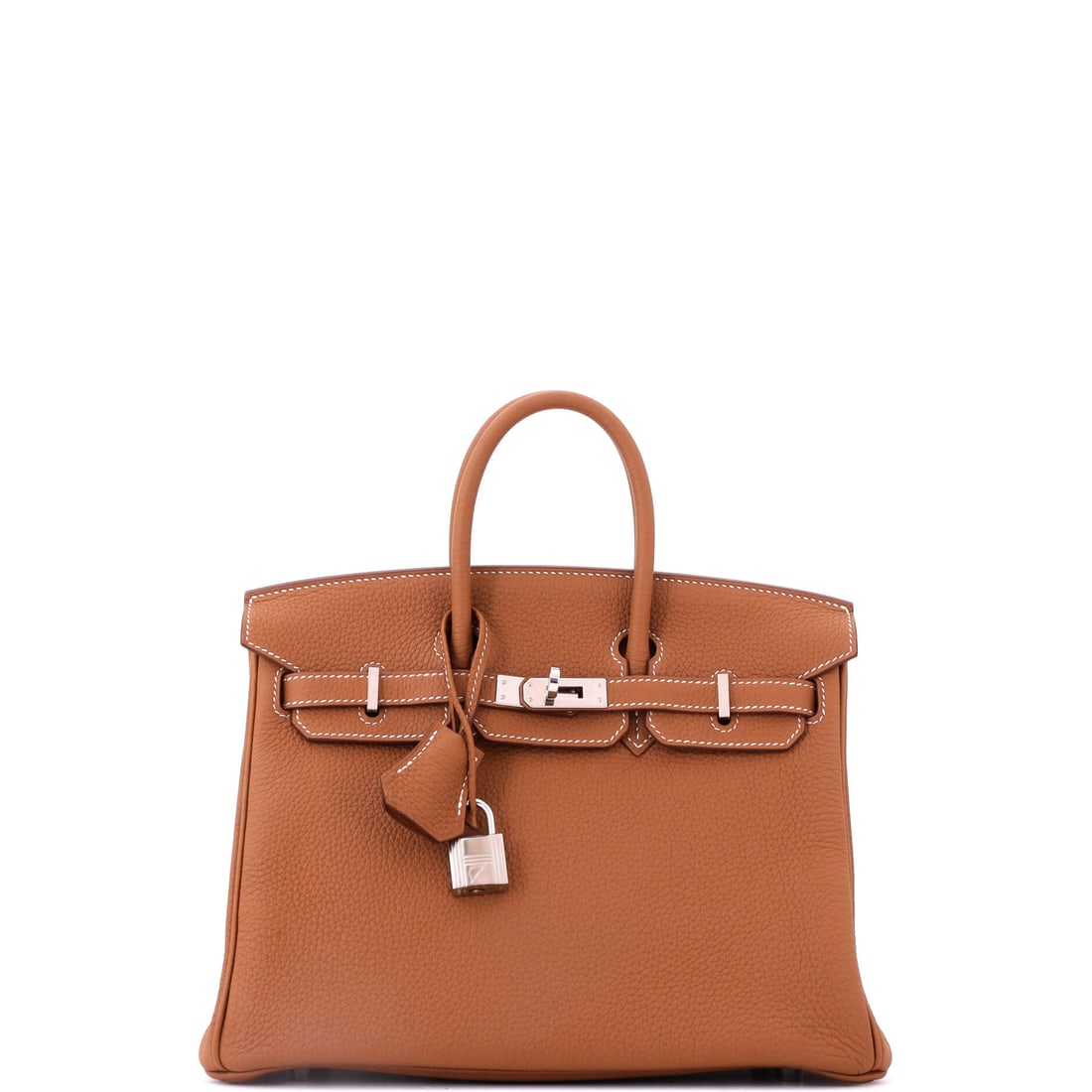 Hermes Birkin Handbag Brown Togo with Palladium Hardware (1 of 8)