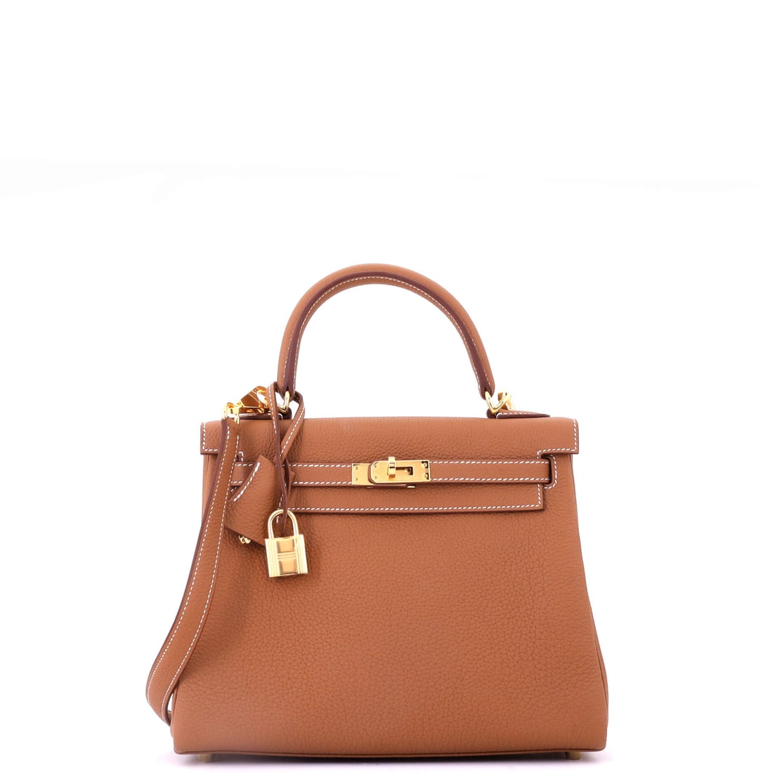 Hermes Kelly Handbag Brown Togo with Gold Hardware (1 of 8)