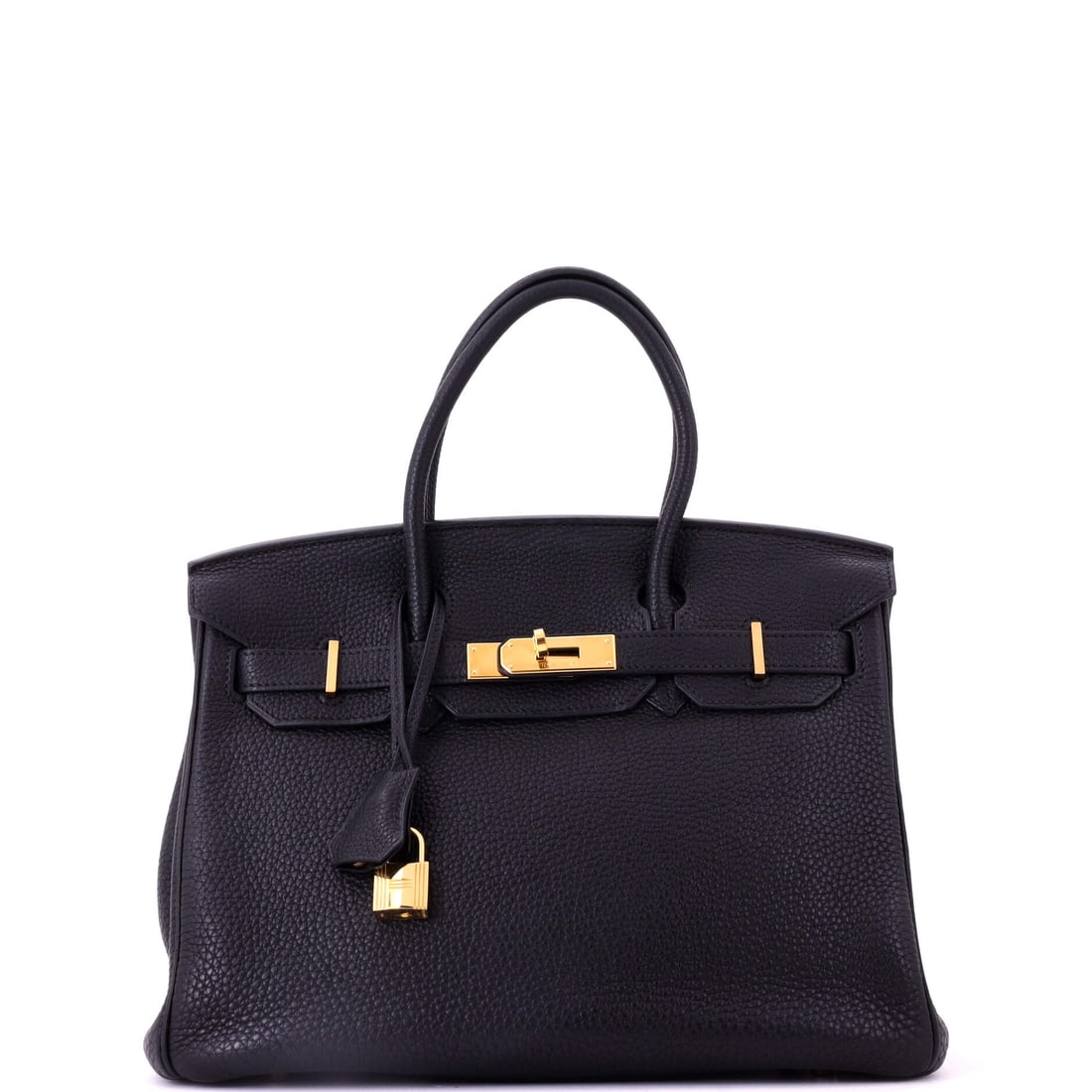 Hermes Birkin Handbag Black Togo with Gold Hardware: Black Togo with gold hardware in the 11.5 in body, 9 in high and 6 in deep. It is the specification bidders default to and the one that clears the room fastest. Shows as Grade D - Good. Maison de Beau