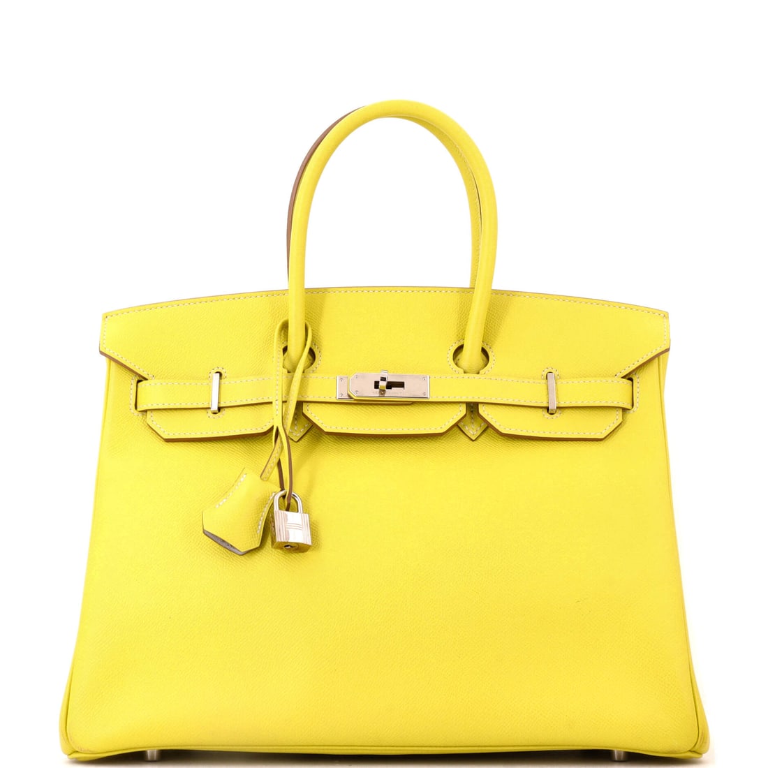 Hermes Candy Birkin Bag Epsom: The Candy series paired Epsom bodies with contrasting interiors in a single limited release, and the large 13.5 by 10 by 7 in format is the less common way to find one. Color-story bags like this pull