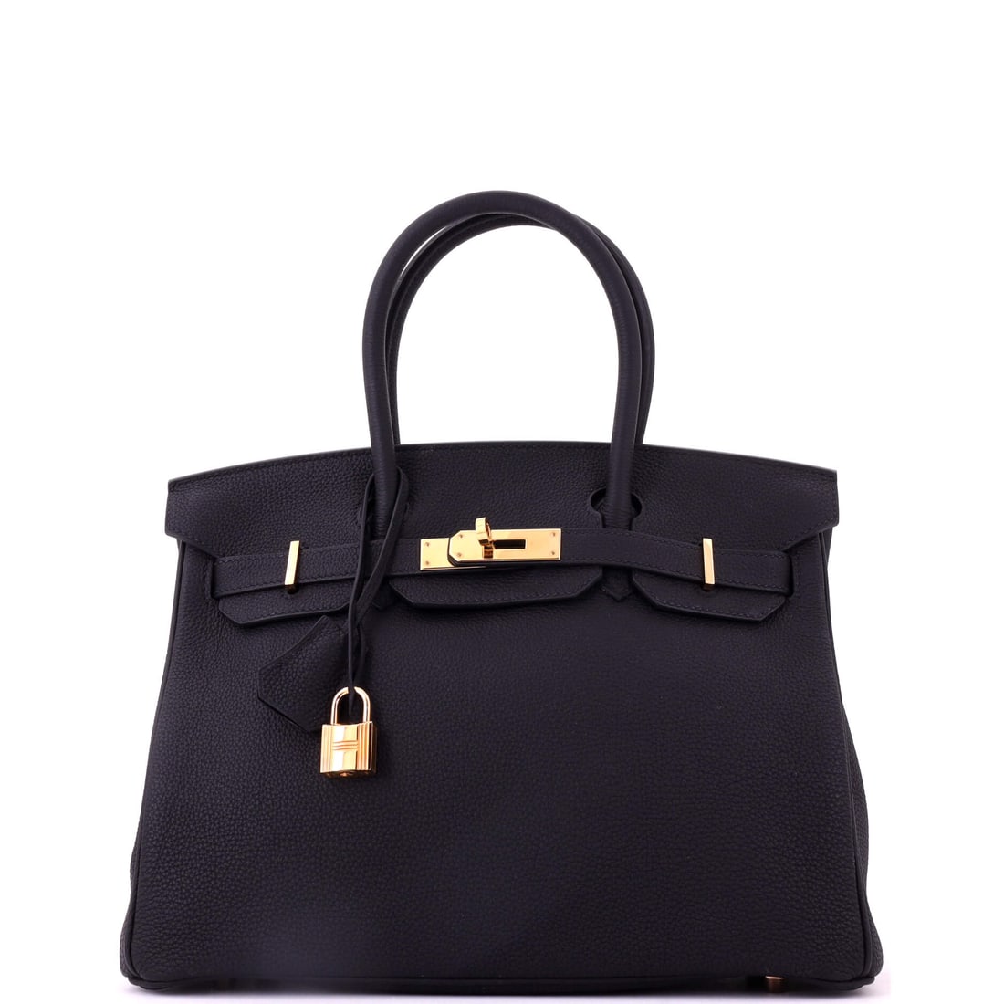Hermes Birkin Handbag Black Togo with Rose Gold Hardware (1 of 8)