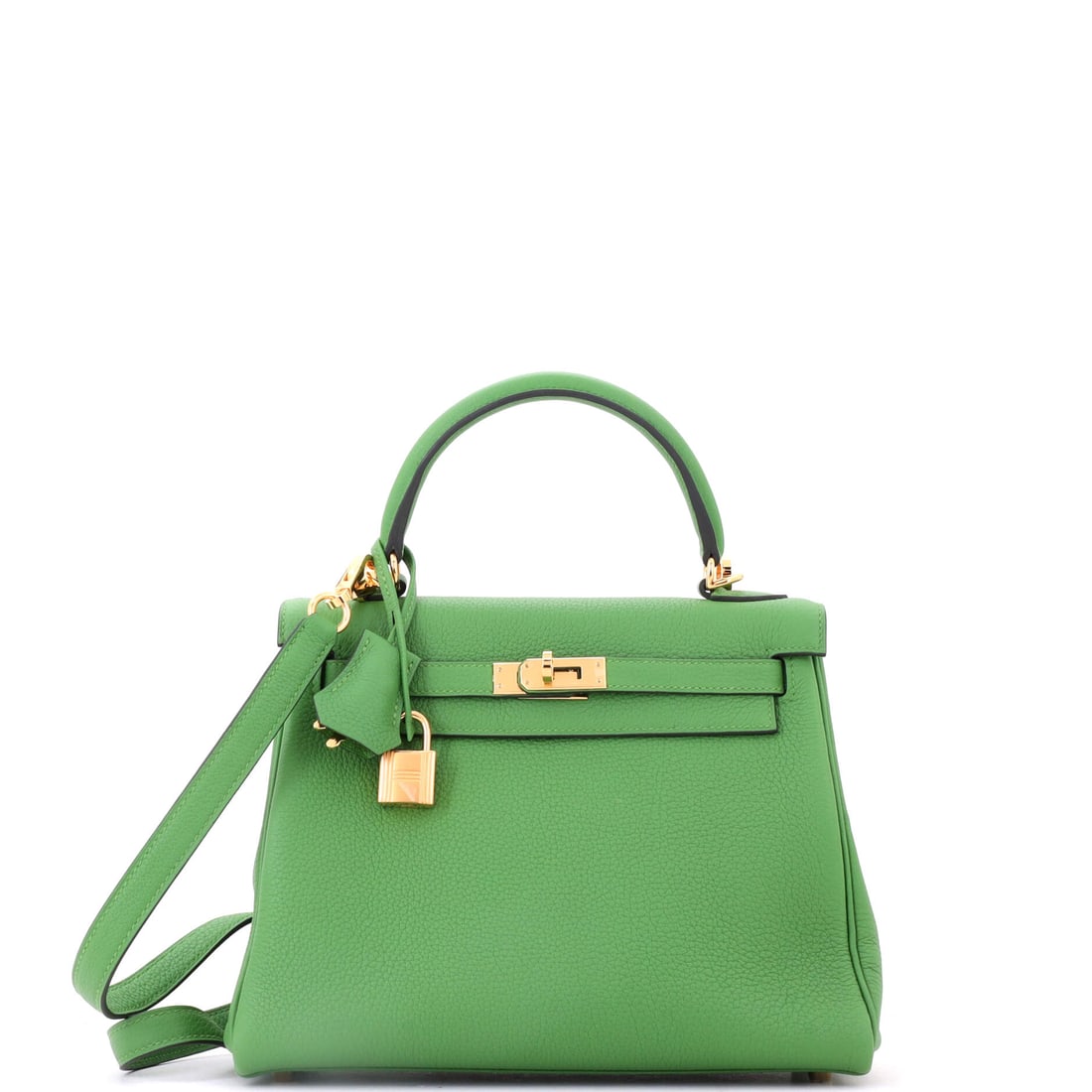 Hermes Kelly Handbag Green Togo with Gold Hardware (1 of 8)