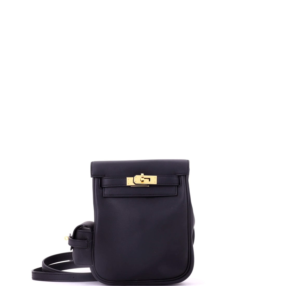 Hermes Kelly Jump Backpack Swift: The Kelly Jump backpack is one of the more experimental things Hermes has done with the model, translating the turn-lock and flap into a vertical body worn on the back. Swift keeps it soft and the col