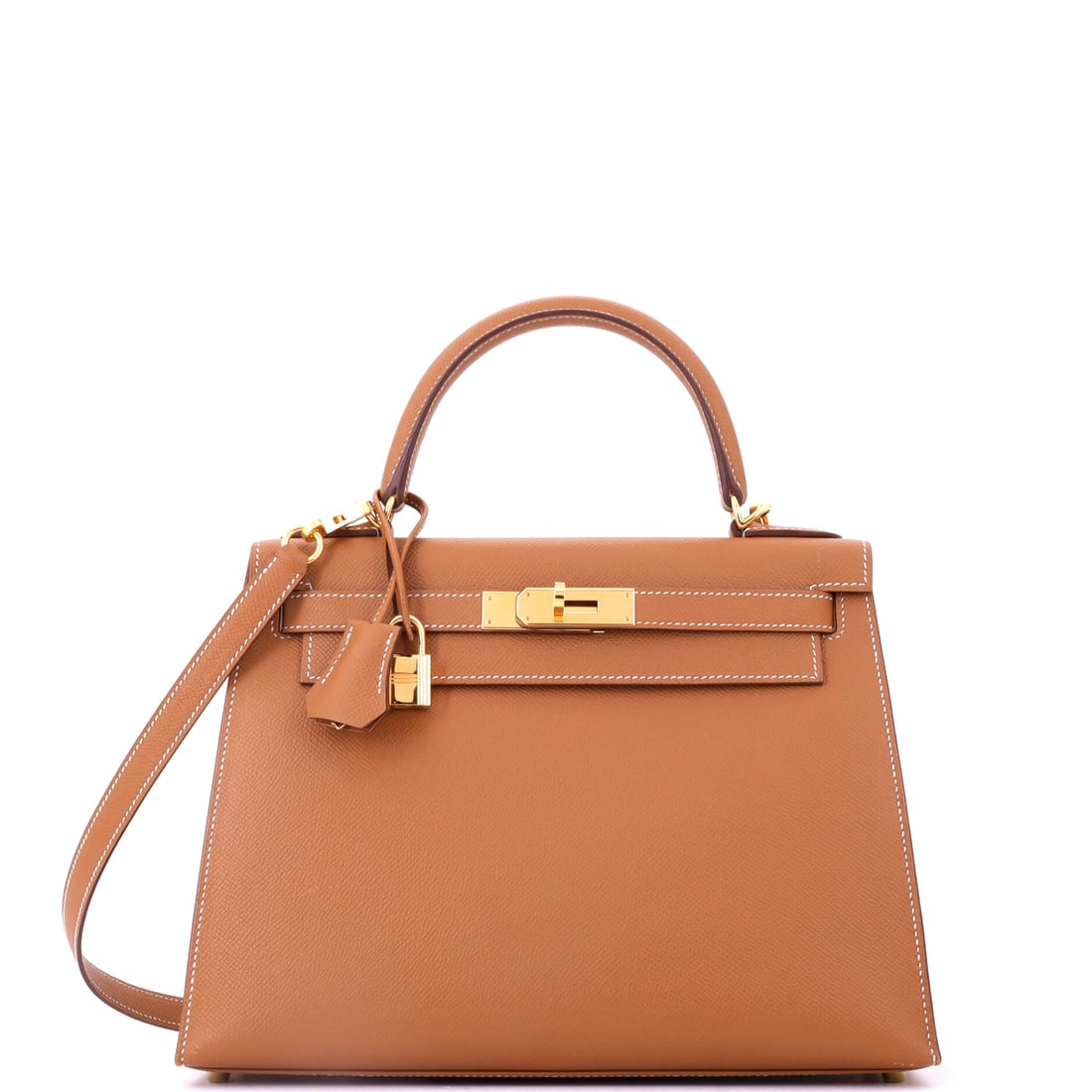 Hermes Kelly Handbag Brown Epsom with Gold Hardware (1 of 7)