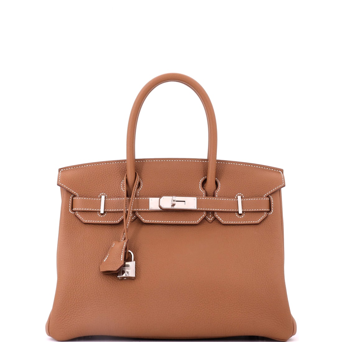 Hermes Birkin Handbag Brown Togo with Palladium Hardware (1 of 7)