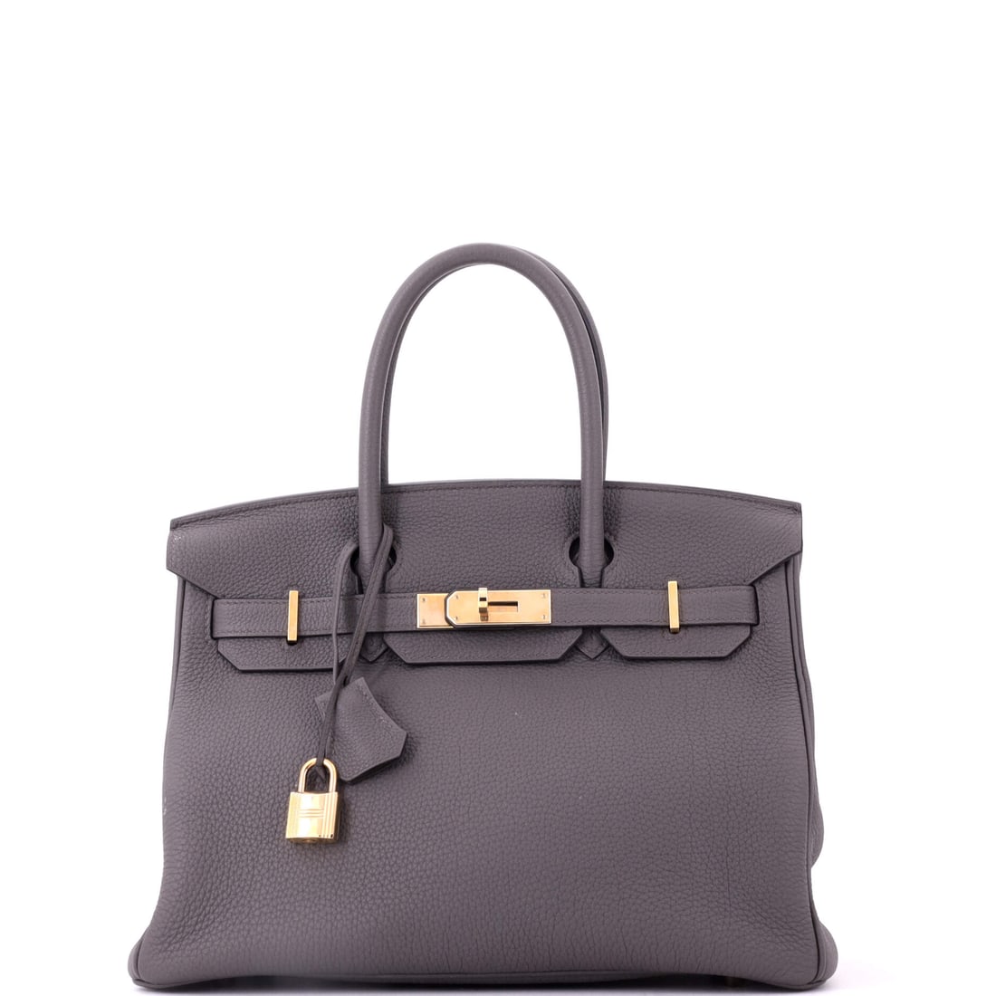Hermes Birkin Handbag Grey Togo with Rose Gold Hardware (1 of 8)