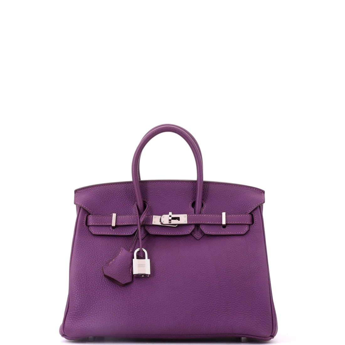 Hermes Birkin Handbag Purple Togo with Palladium Hardware (1 of 8)