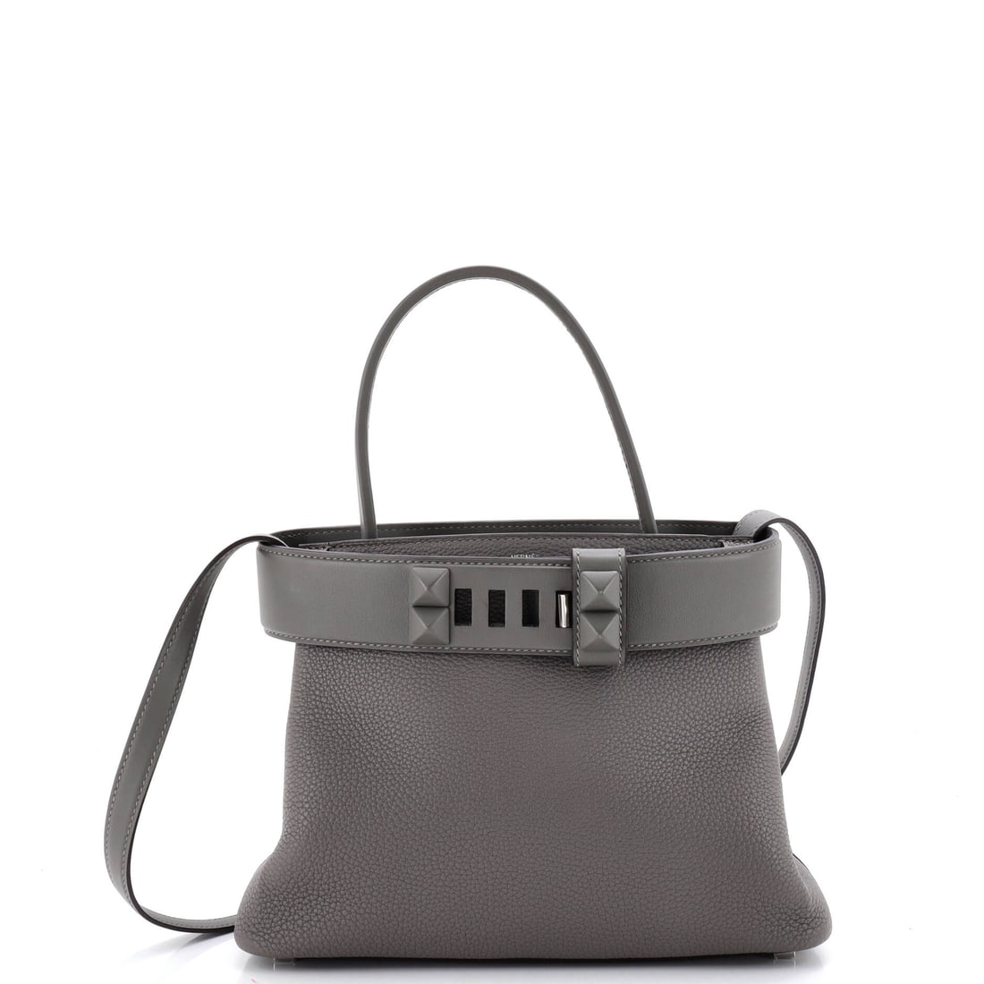 Hermes Medor Handbag Togo: The Medor is the Hermes bag for someone who does not want to be asked about their Hermes bag - no turn-lock, no sangles, just the pyramid-stud clasp. Togo at 10 in wide, 8.5 in high, 4.5 in deep. Grad