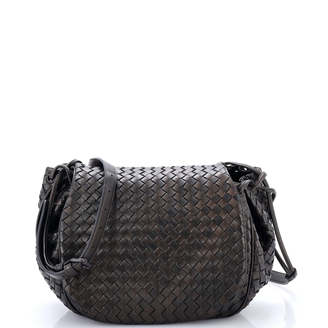 Bottega Veneta Flap Messenger Bag Intrecciato Nappa (1 of 6)