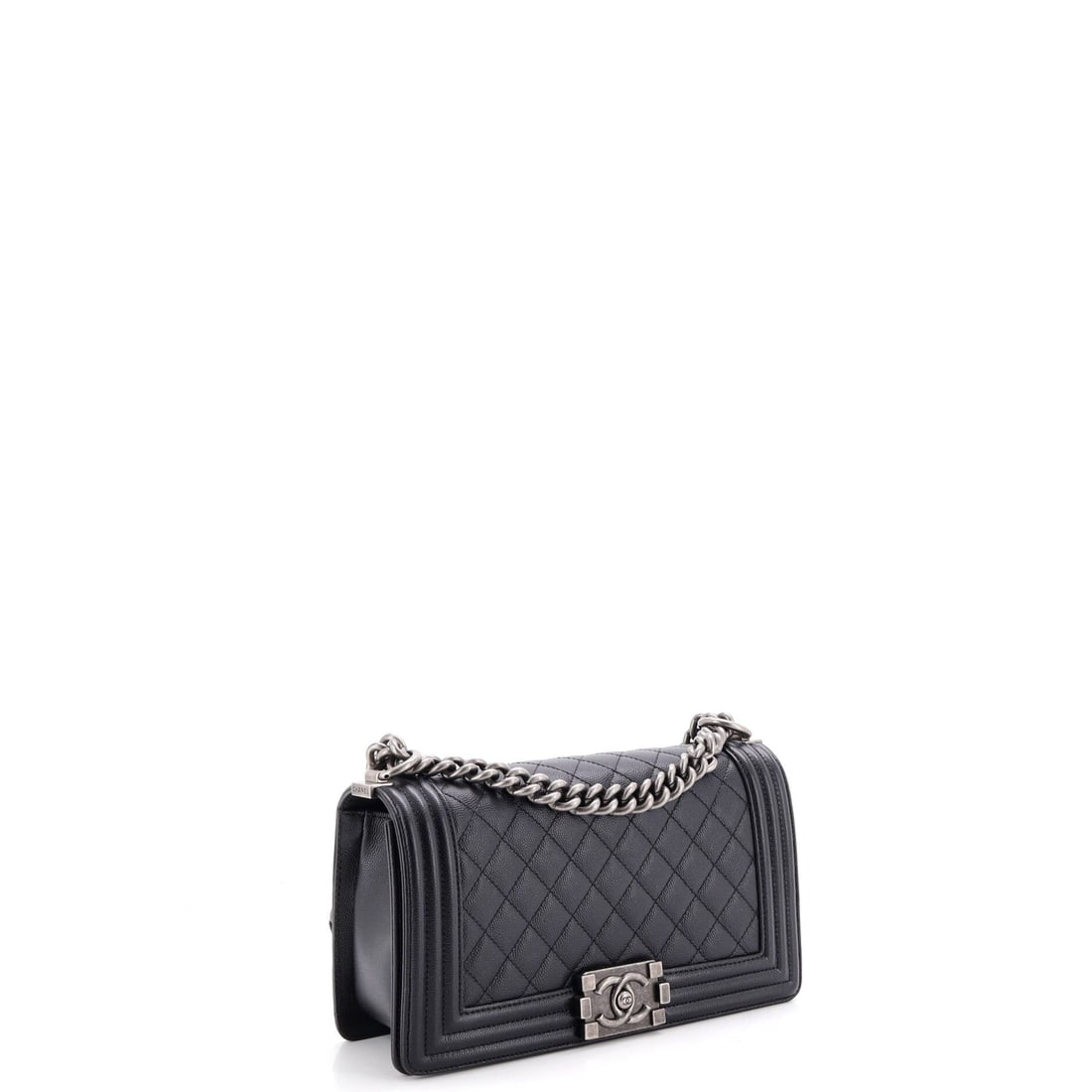 Chanel Boy Flap Bag Quilted Caviar - 2