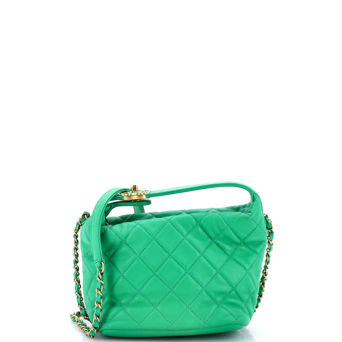 Chanel Perfect Meeting Hobo Quilted Lambskin: Five inches of depth on a seven inch wide body makes this hobo unusually deep for its footprint, which is what a bag meant to be lived out of should be. The Small holds considerably more than its dime