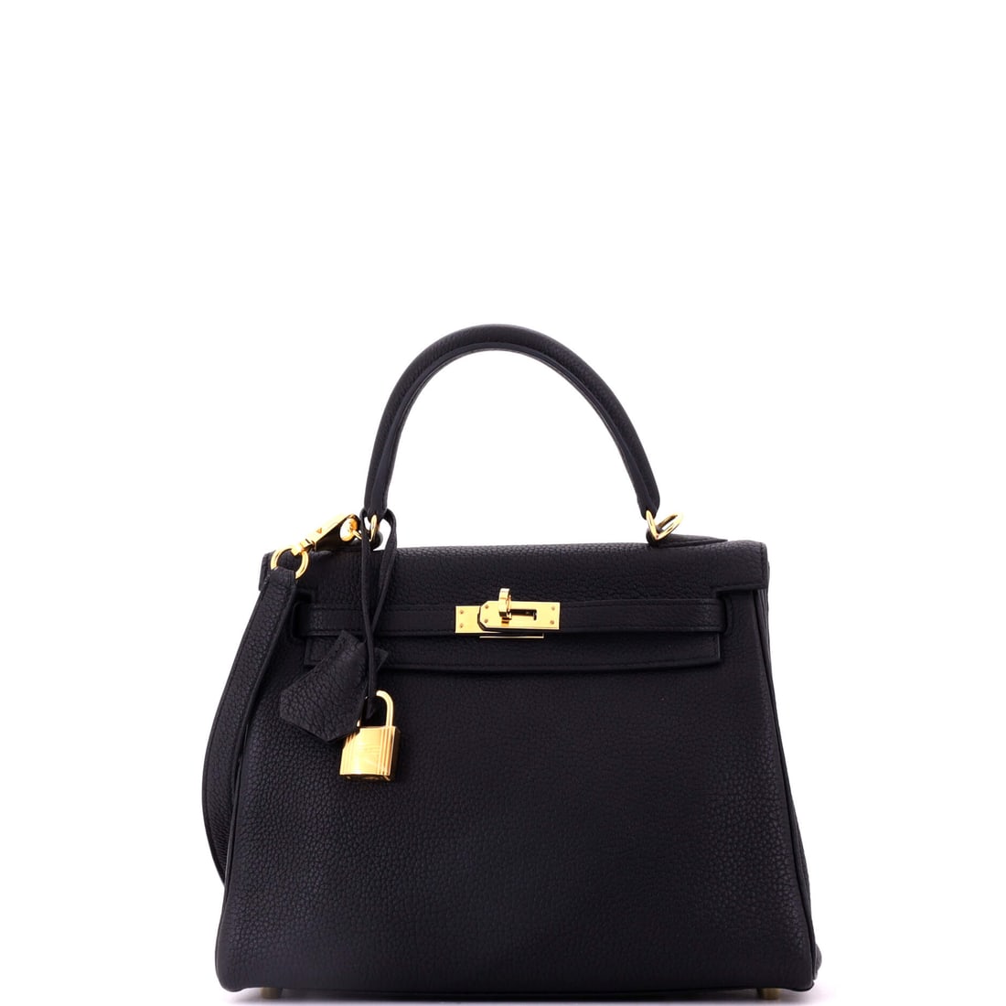Hermes Kelly Handbag Black Togo with Gold Hardware (1 of 8)