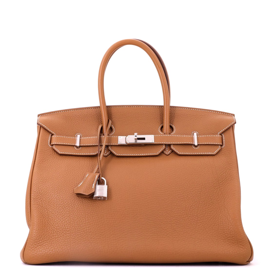 Hermes Birkin Handbag Brown Togo with Palladium Hardware (1 of 8)
