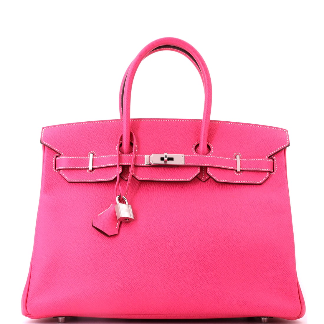 Hermes Candy Birkin Bag Epsom: Epsom carries the Candy program's color work at 13.5 in wide, 10 in high and 7 in deep. Offered in Grade B - Excellent condition, which is strong for a limited-run bag of this size. Maison de Beaubigo