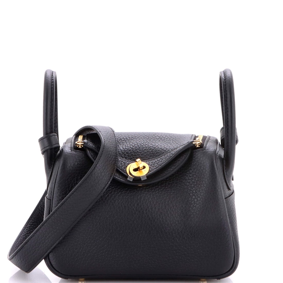 Hermes Lindy Bag Clemence: Small Clemence Lindy, 7 in wide, 5 in high and 4 in deep. The leather's weight is what gives this shape its slouch, and why it wears more comfortably than any structured bag. Grade A - Pristine. Maiso