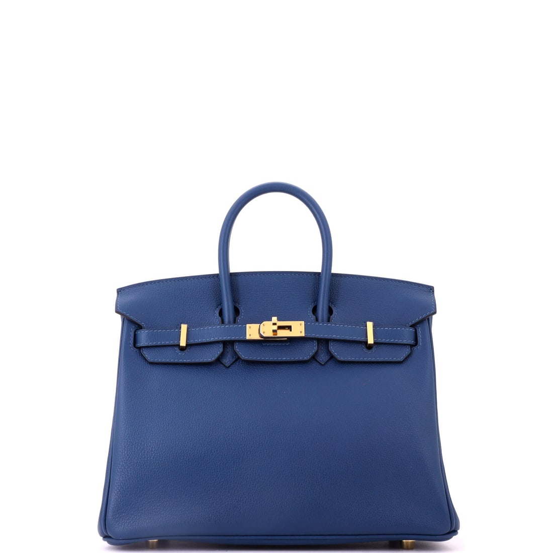 Hermes Birkin Handbag Blue Novillo with Gold Hardware (1 of 8)